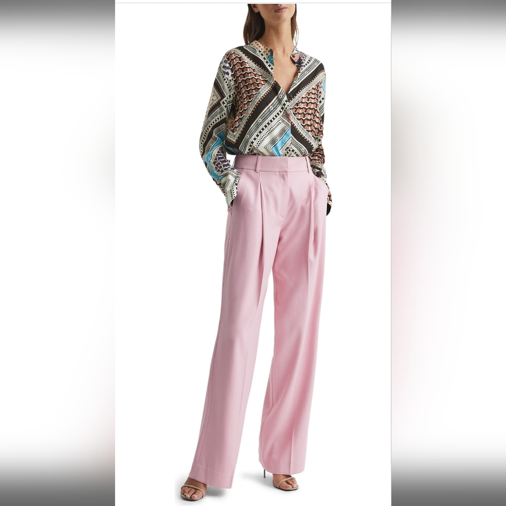 Reiss Everly Button-Up Blouse Size 4